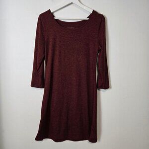 Patagonia Size S Seabrook 3/4 Sleeve Pullover Dress Drumfire Red Outdoor UPF